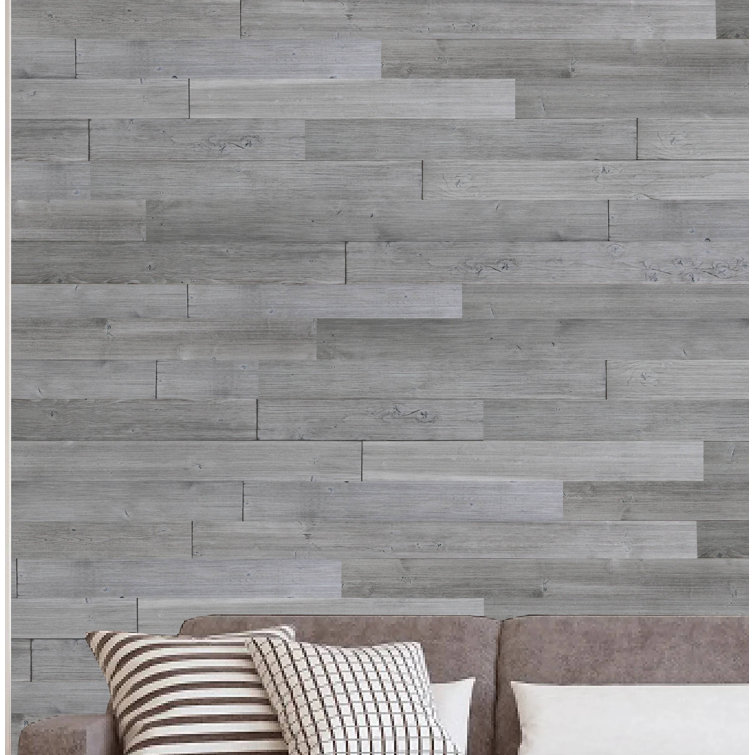 Foundry Select 47" L. X5" W. Peel And Stick Weathered Barn Wood Wall